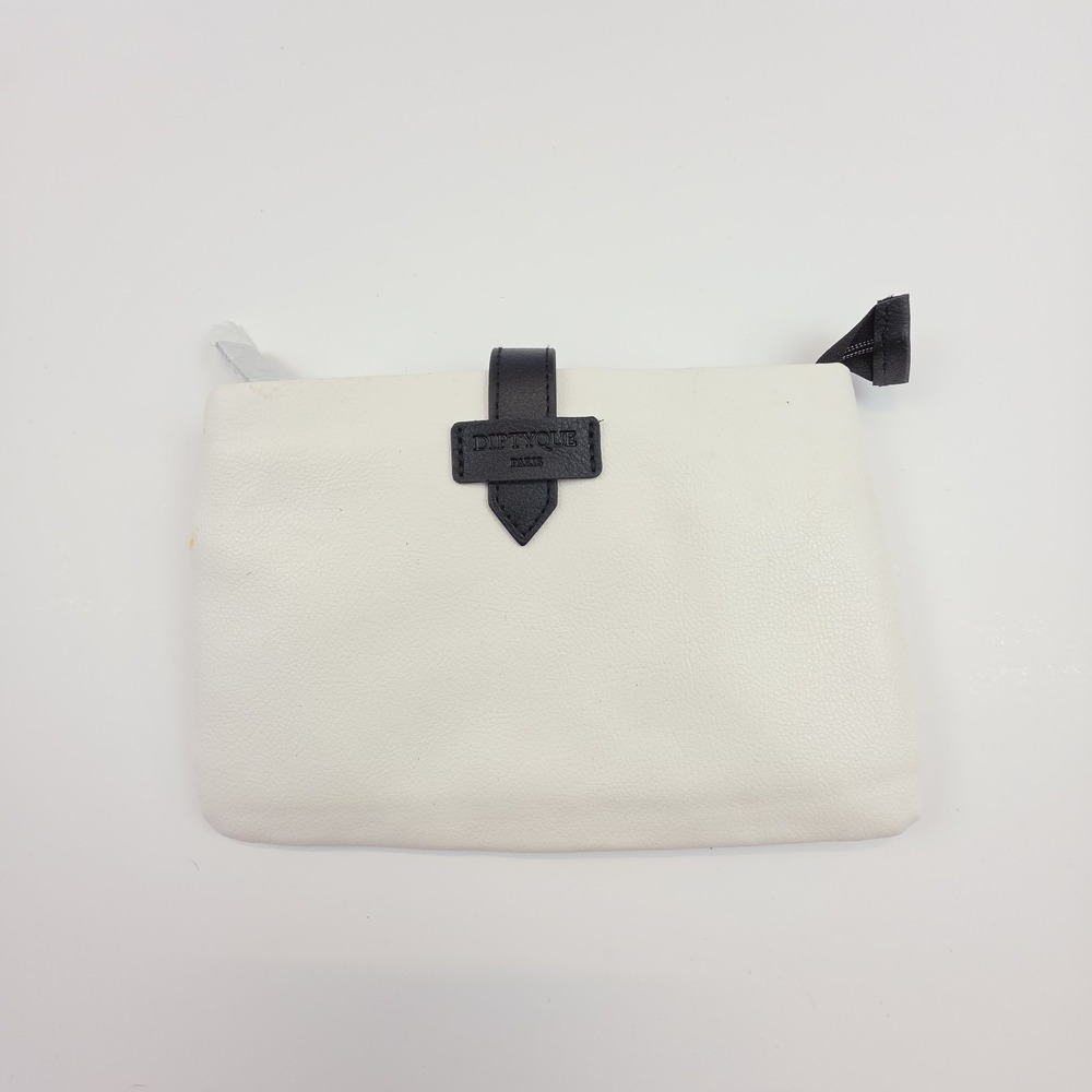 Diptyque Paris Cosmetic Bag White Travel Makeup Pouch Qatar Airways Exclusive